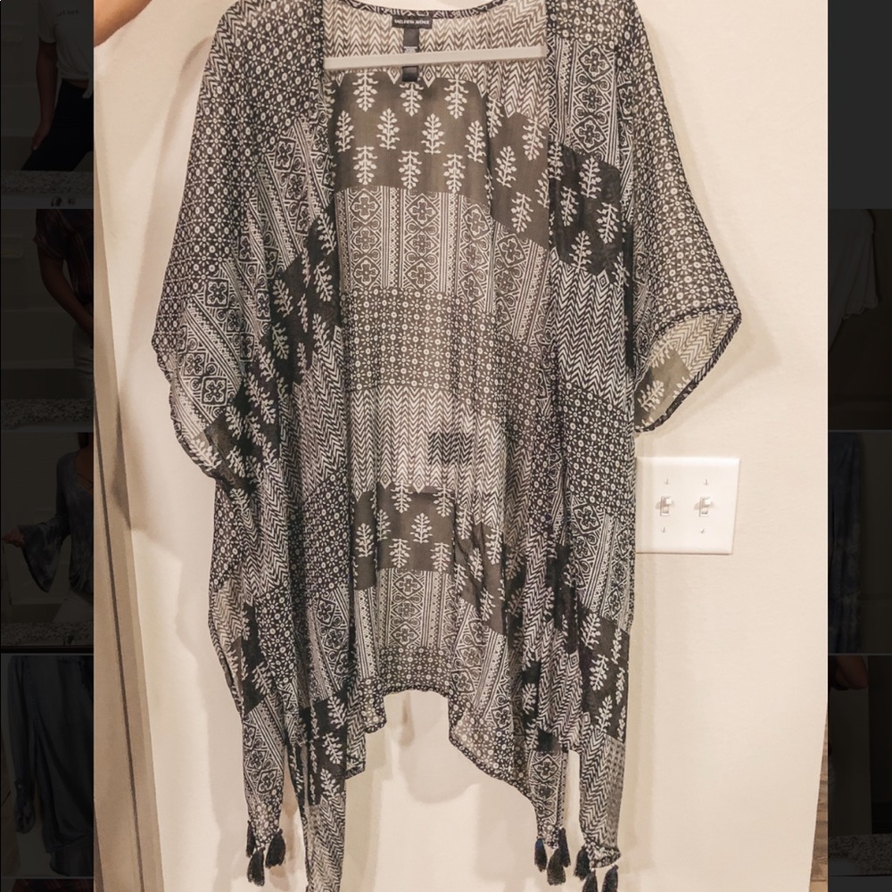 Saks Fifth Avenue Pom Pom Black Tunic